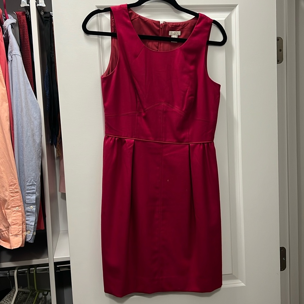 Jcrew magenta dress size 4, lightly worn